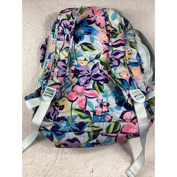 Vera Bradley Floral Backpack With Padded Straps & Zippered Compartments - Picture 5 of 12